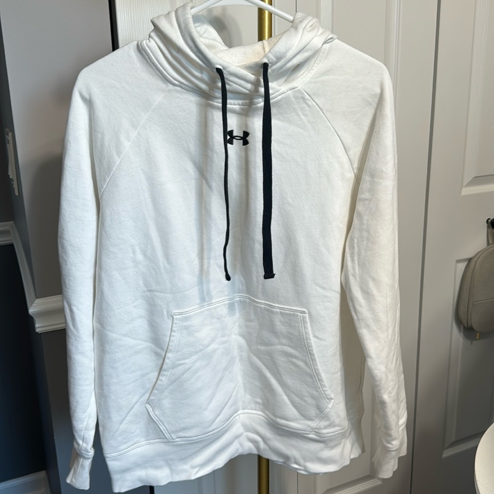 Under Armour White Unisex Hoodie Size Medium